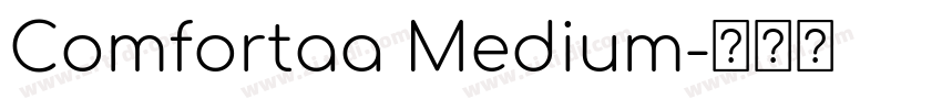 Comfortaa Medium字体转换